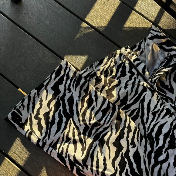 Motel Women's Zebra Jeans - Picture 3 of 3